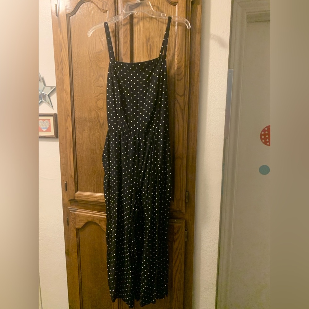 Old Navy Black Romper with White Dots